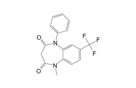 7-TRIFLUORMETHYL-2,3,4,5-TETRAHYDRO-1-METHYL-5-PHENYL-1H-1,5-BENZODIAZEPINE-2,4-DIONE;TRIFLUBAZAM