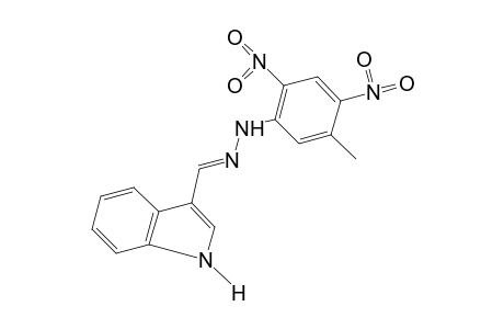 INDOLE-3-CARBOXALDEHYDE, (4,6-DINITRO-m-TOLYL)HYDRAZONE