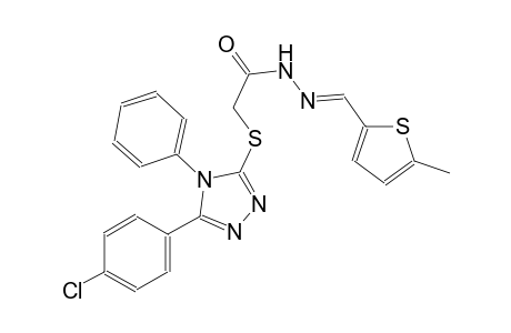 acetic acid, [[5-(4-chlorophenyl)-4-phenyl-4H-1,2,4-triazol-3-yl]thio]-, 2-[(E)-(5-methyl-2-thienyl)methylidene]hydrazide