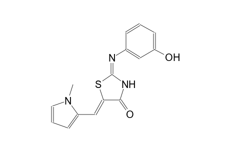 (2E,5Z)-2-[(3-hydroxyphenyl)imino]-5-[(1-methyl-1H-pyrrol-2-yl)methylene]-1,3-thiazolidin-4-one