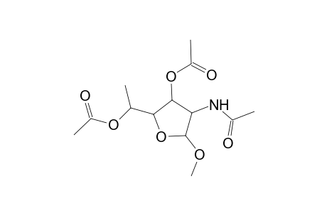 Methyl 3,5-di-O-acetyl-2-(acetylamino)-2,6-dideoxyhexofuranoside