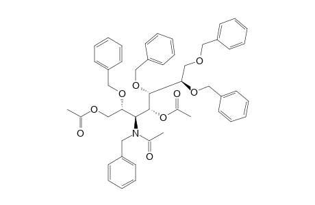 1,4-DI-O-ACETYL-3-(N-ACETYL-N-BENZYLAMINO)-2,5,6,7-TETRA-O-BENZYL-3-DEOXY-D-GLYCERO-D-GALACTO-HEPTITOL,MINOR-ISOMER