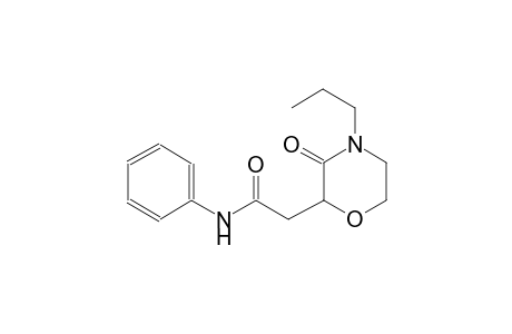 2-(3-oxo-4-propyl-2-morpholinyl)-N-phenylacetamide