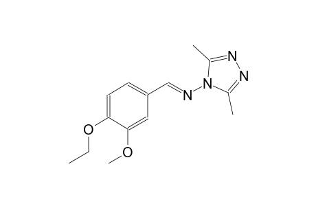 4H-1,2,4-triazol-4-amine, N-[(E)-(4-ethoxy-3-methoxyphenyl)methylidene]-3,5-dimethyl-