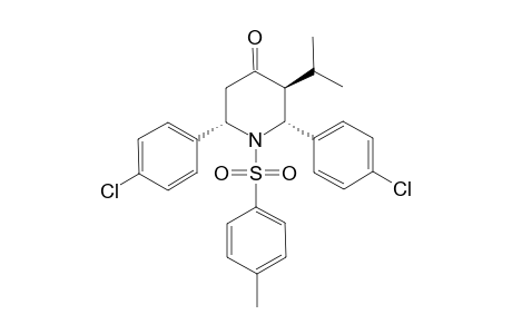 N-(4-METHYLPHENYL)-SULFONYL-T(3)-ISOPROPYL-R(2),C(6)-BIS-(PARA-CHLOROPHENYL)-PIPERIDIN-4-ONE