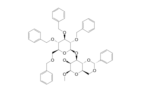 METHYL-4,6-O-BENZYLIDENE-3-0-(2,3,4,6-TETRA-O-BENZYL-BETA-D-GLUCOPYRANOSYL)-BETA-D-MANNOPYRANOSIDE