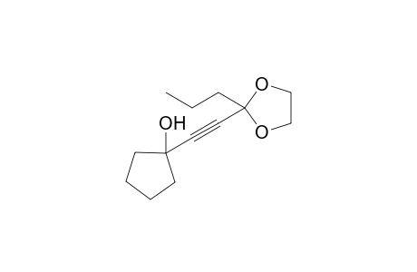 (E)-2-(1-Hydroxycyclopentylethynyl)-2-propyl-1,3-dioxolane