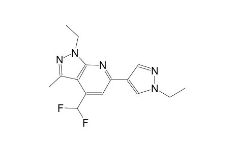 4-(difluoromethyl)-1-ethyl-6-(1-ethyl-1H-pyrazol-4-yl)-3-methyl-1H-pyrazolo[3,4-b]pyridine
