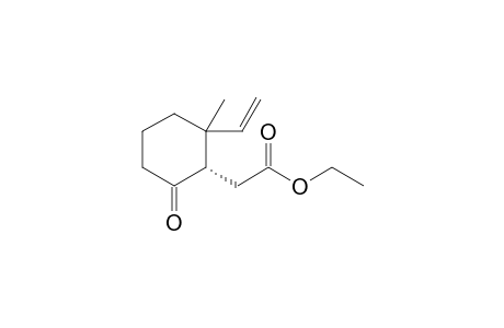(S)-Ethyl 2-(2'-ethenyl-2'-methyl-6'-oxocyclohexyl)ethanoate