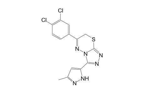 6-(3,4-dichlorophenyl)-3-(3-methyl-1H-pyrazol-5-yl)-7H-[1,2,4]triazolo[3,4-b][1,3,4]thiadiazine