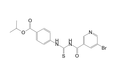 benzoic acid, 4-[[[[(5-bromo-3-pyridinyl)carbonyl]amino]carbonothioyl]amino]-, 1-methylethyl ester