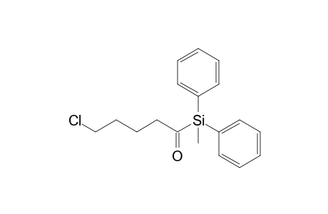 5-Chloranyl-1-[methyl(diphenyl)silyl]pentan-1-one