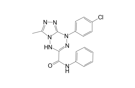 8-(4-chlorophenyl)-3-methyl-N-phenyl-5H-[1,2,4]triazolo[4,3-b][1,2,4,5]tetrazine-6-carboxamide
