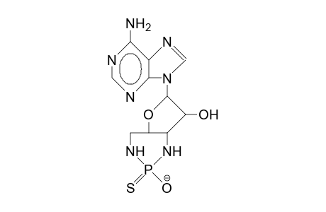 3',5'-Diamino-3',5'-dideoxy-adenosine-5'-N-thiono-phosphate 3',5'-cyclodiamide