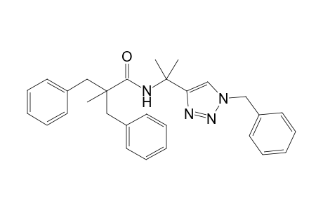 2-Benzyl-N-(2-[1-benzyl-1H-1,2,3-triazol-4-yl]propan-2-yl)-2-methyl-3-phenylpropanamide