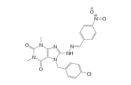 4-nitrobenzaldehyde [7-(4-chlorobenzyl)-1,3-dimethyl-2,6-dioxo-2,3,6,7-tetrahydro-1H-purin-8-yl]hydrazone
