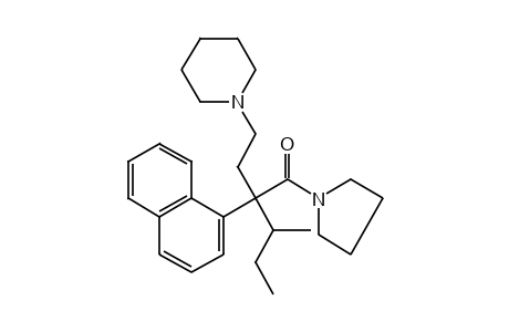 1-[3-METHYL-2-(1-NAPHTHYL)-2-(PIPERIDINOETHYL)VALERYL]PYRROLIDINE
