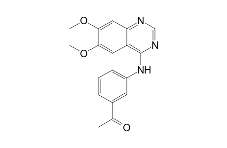1-[3-[(6,7-dimethoxyquinazolin-4-yl)amino]phenyl]ethanone