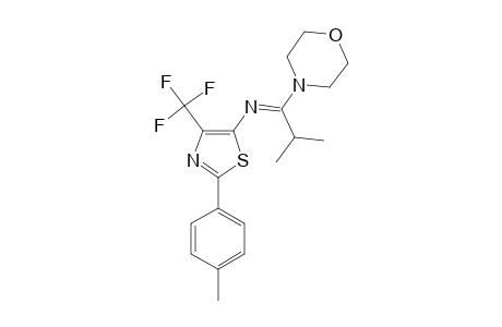 5-(2-METHYL-1-MORPHOLINO-1-PROPYLIDENEAMINO)-2-(4-METHYLPHENYL)-4-TRIFLUOROMETHYLTHIAZOLE