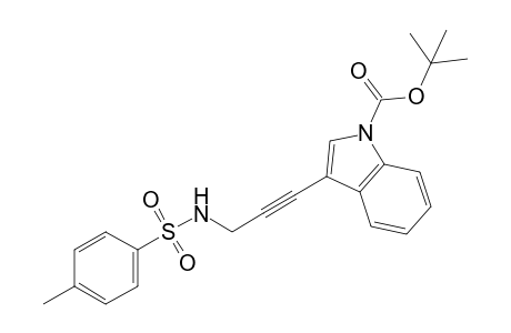 3-[3-(tosylamino)prop-1-ynyl]indole-1-carboxylic acid tert-butyl ester