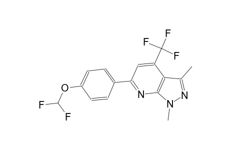 difluoromethyl 4-[1,3-dimethyl-4-(trifluoromethyl)-1H-pyrazolo[3,4-b]pyridin-6-yl]phenyl ether