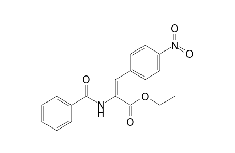 Ethyl 2-(benzamido)-3-(p-nitrophenyl)-2-propenoate