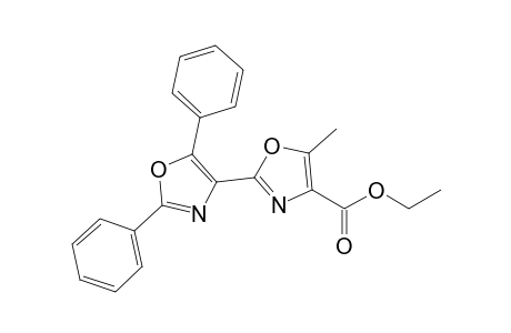 2-(2,5-diphenyl-4-oxazolyl)-5-methyl-4-oxazolecarboxylic acid ethyl ester