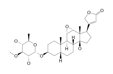 DEACETYLCERBERTIN,(3-BETA-O-ALPHA-L-THEVETOSID,5-BETA-H,11-ALPHA,12-ALPHA-EPOXY)