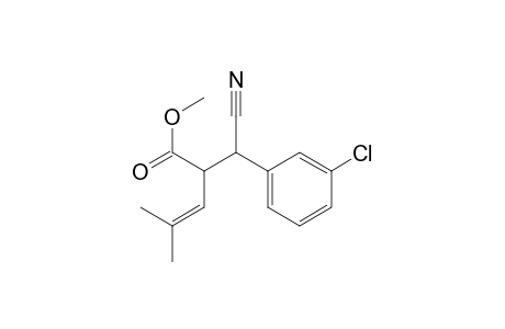 3-Methoxycarbonyl-5-methyl-2-(3-chlorophenyl)-hex-4-ene nitrile