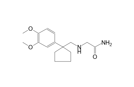 2-[[1-(3,4-Dimethoxy-phenyl)-cyclopentylmethyl]-amino]-acetamide