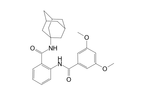 Benzamide, 3,5-dimethoxy-N-[2-[(tricyclo[3.3.1.1(3,7)]dec-1-ylamino)carbonyl]phenyl]-