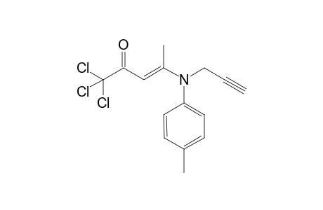 (E)-1,1,1-Trichloro-4-(N-1-propyn-3-yl-4-tolyl-amino)-pent-3-en-2-one