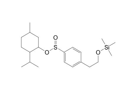 Benzenesulfinic acid, 4-[2-[(trimethylsilyl)oxy]ethyl]-, 5-methyl-2-(1-methylethyl)cyclohexyl ester, [1R-[1.alpha.(S*),2.beta.,5.alpha.]]-