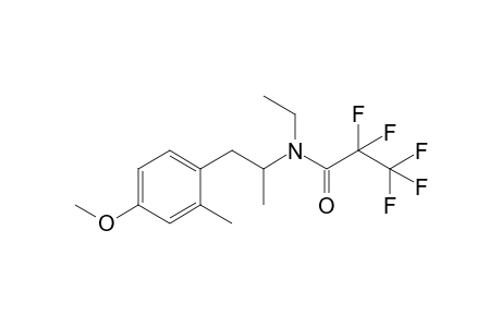 N-ethyl-2,2,3,3,3-pentafluoro-N-(1-(4-methoxy-2-methylphenyl)propan-2-yl)propanamide