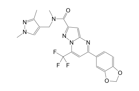 5-(1,3-benzodioxol-5-yl)-N-[(1,3-dimethyl-1H-pyrazol-4-yl)methyl]-N-methyl-7-(trifluoromethyl)pyrazolo[1,5-a]pyrimidine-2-carboxamide