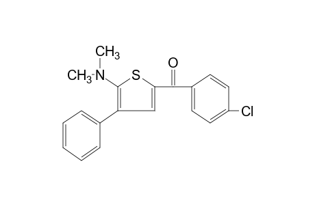 p-CHLOROPHENYL 5-(DIMETHYLAMINO)-4-PHENYL-2-THIENYL KETONE