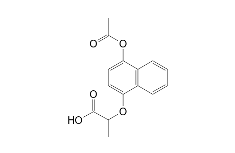 Propanoic acid, 2-[[4-(acetyloxy)-1-naphthalenyl]oxy]-