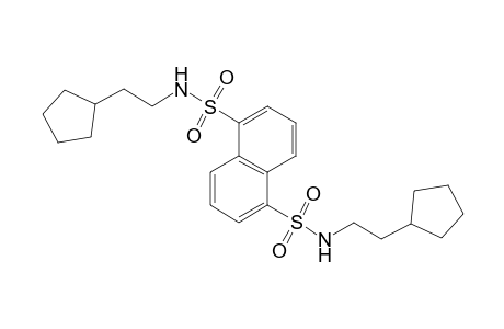 1-N,5-N-bis(2-cyclopentylethyl)naphthalene-1,5-disulfonamide