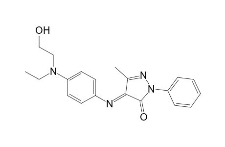 3H-pyrazol-3-one, 4-[[4-[ethyl(2-hydroxyethyl)amino]phenyl]imino]-2,4-dihydro-5-methyl-2-phenyl-