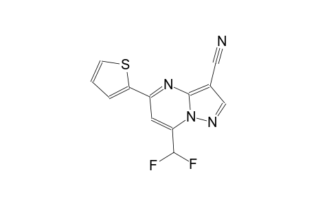 7-(difluoromethyl)-5-(2-thienyl)pyrazolo[1,5-a]pyrimidine-3-carbonitrile