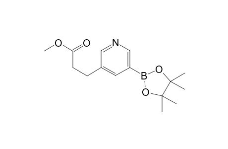 Methyl 3-(5-(4,4,5,5-tetramethyl-1,3,2-dioxaborolan-2-yl)pyridin-3 yl)propanoate