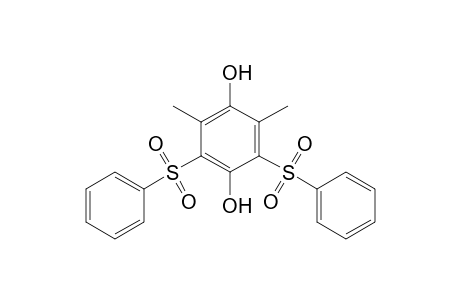 2,6-bis(benzenesulfonyl)-3,5-dimethyl-benzene-1,4-diol
