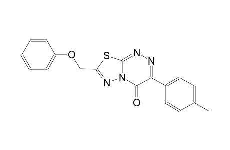 4H-[1,3,4]thiadiazolo[2,3-c][1,2,4]triazin-4-one, 3-(4-methylphenyl)-7-(phenoxymethyl)-
