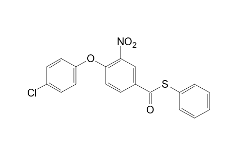4-(p-chlorophenoxy)-3-nitrothiobenzoic acid, S-phenyl ester