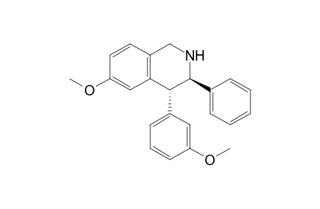 (3R,4R)-6-methoxy-4-(3-methoxyphenyl)-3-phenyl-1,2,3,4-tetrahydroisoquinoline