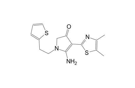 3H-pyrrol-3-one, 5-amino-4-(4,5-dimethyl-2-thiazolyl)-1,2-dihydro-1-[2-(2-thienyl)ethyl]-