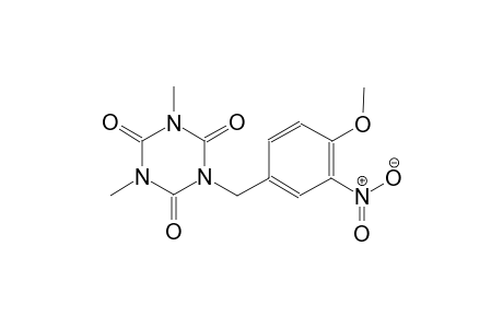 1,3,5-triazine-2,4,6(1H,3H,5H)-trione, 1-[(4-methoxy-3-nitrophenyl)methyl]-3,5-dimethyl-