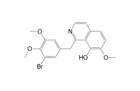 8-Isoquinolinol, 1-[(3-bromo-4,5-dimethoxyphenyl)methyl]-7-methoxy-