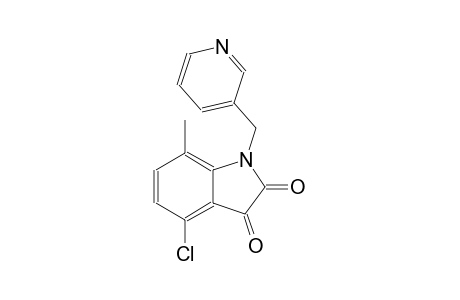 4-chloro-7-methyl-1-(3-pyridinylmethyl)-1H-indole-2,3-dione