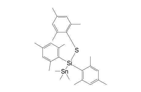 [(Mesitylthio)dimesitylsilyl]trimethylstannane